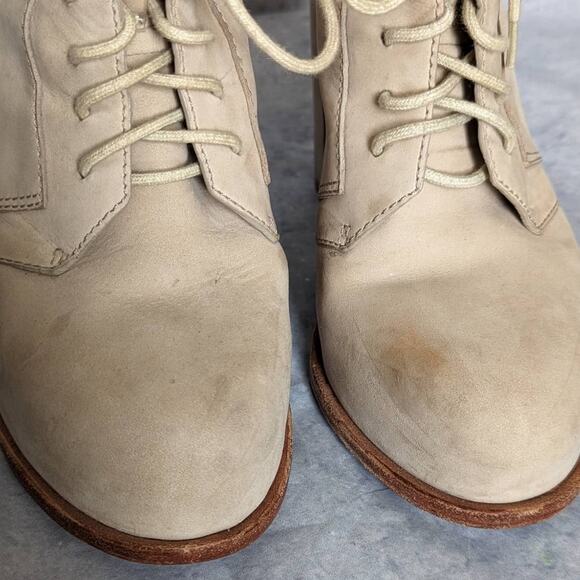 Alexander Wang Dakota Cut Out Lace Up Booties in Cement, Size 38 - Picture 5 of 10